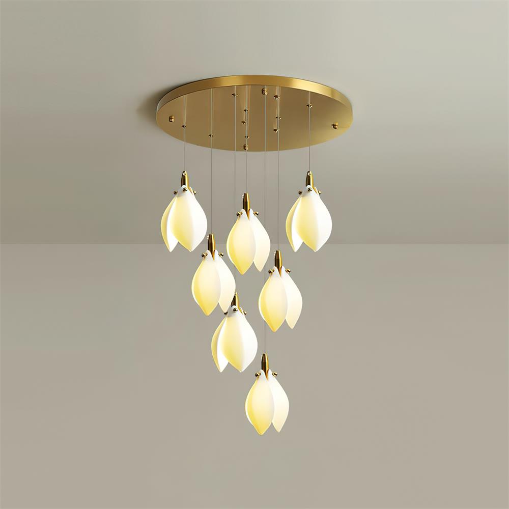 Lilium Lustre Pétales en Cascades Suspendus - Neutralighting