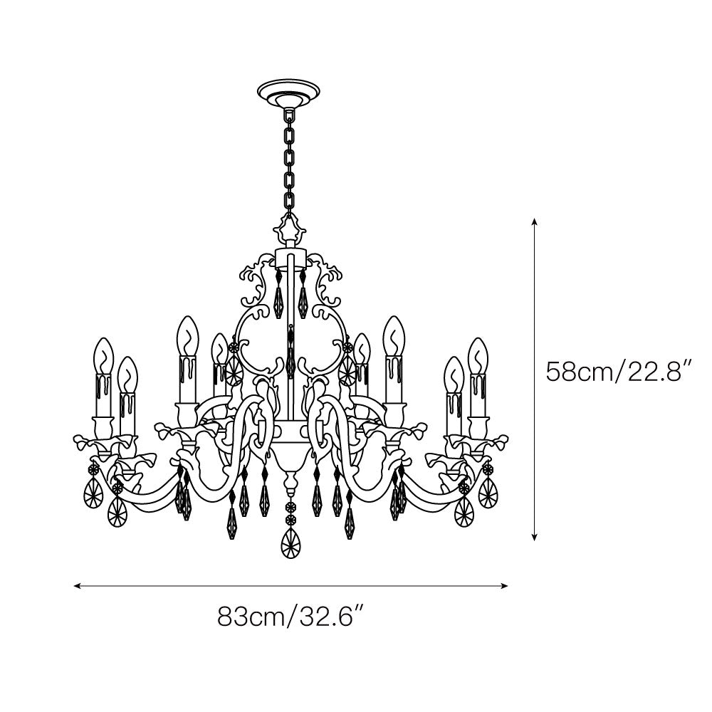 Olrinila Lustre en Cristal de Luxe Postmoderne en Laiton - Neutralighting