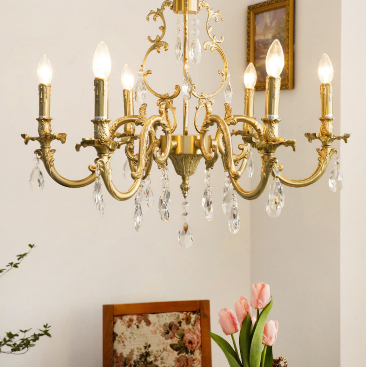 Olrinila Lustre en Cristal de Luxe Postmoderne en Laiton - Neutralighting