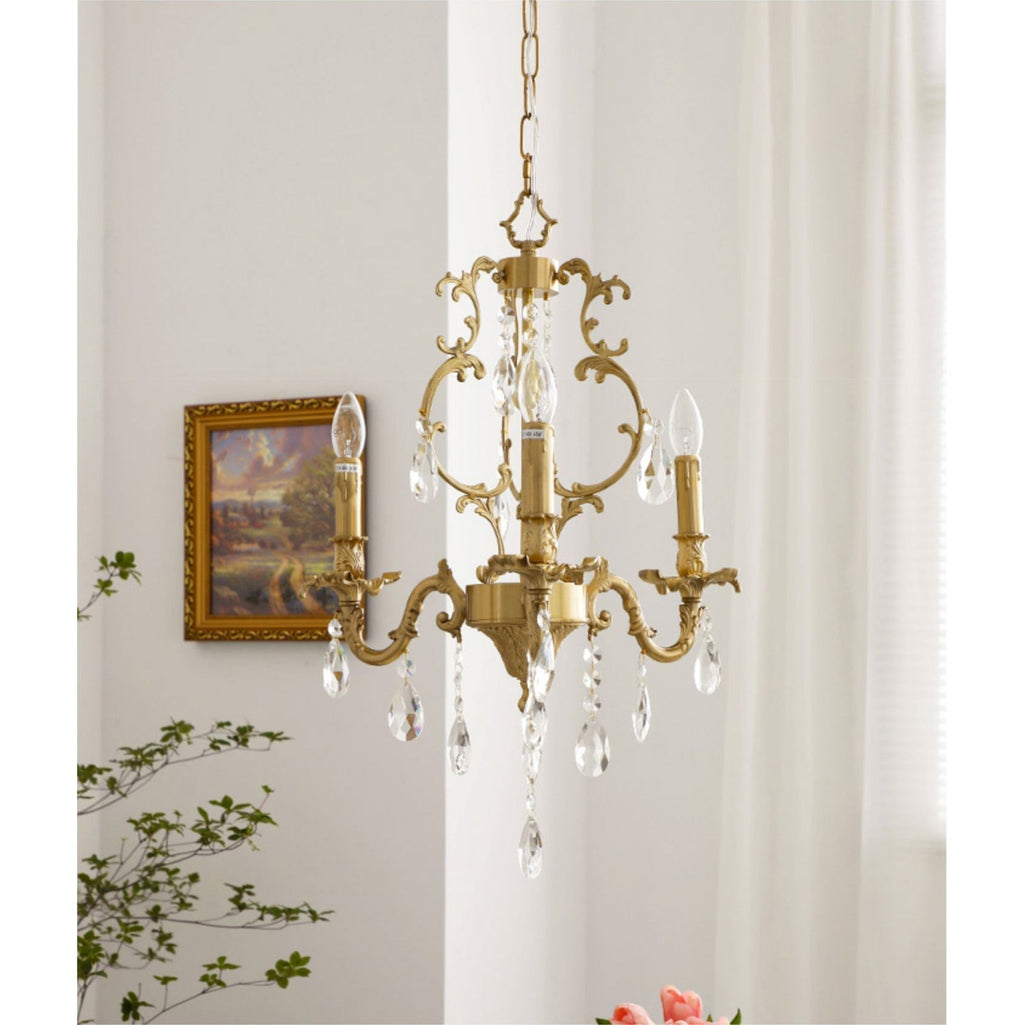 Olrinila Lustre en Cristal de Luxe Postmoderne en Laiton - Neutralighting