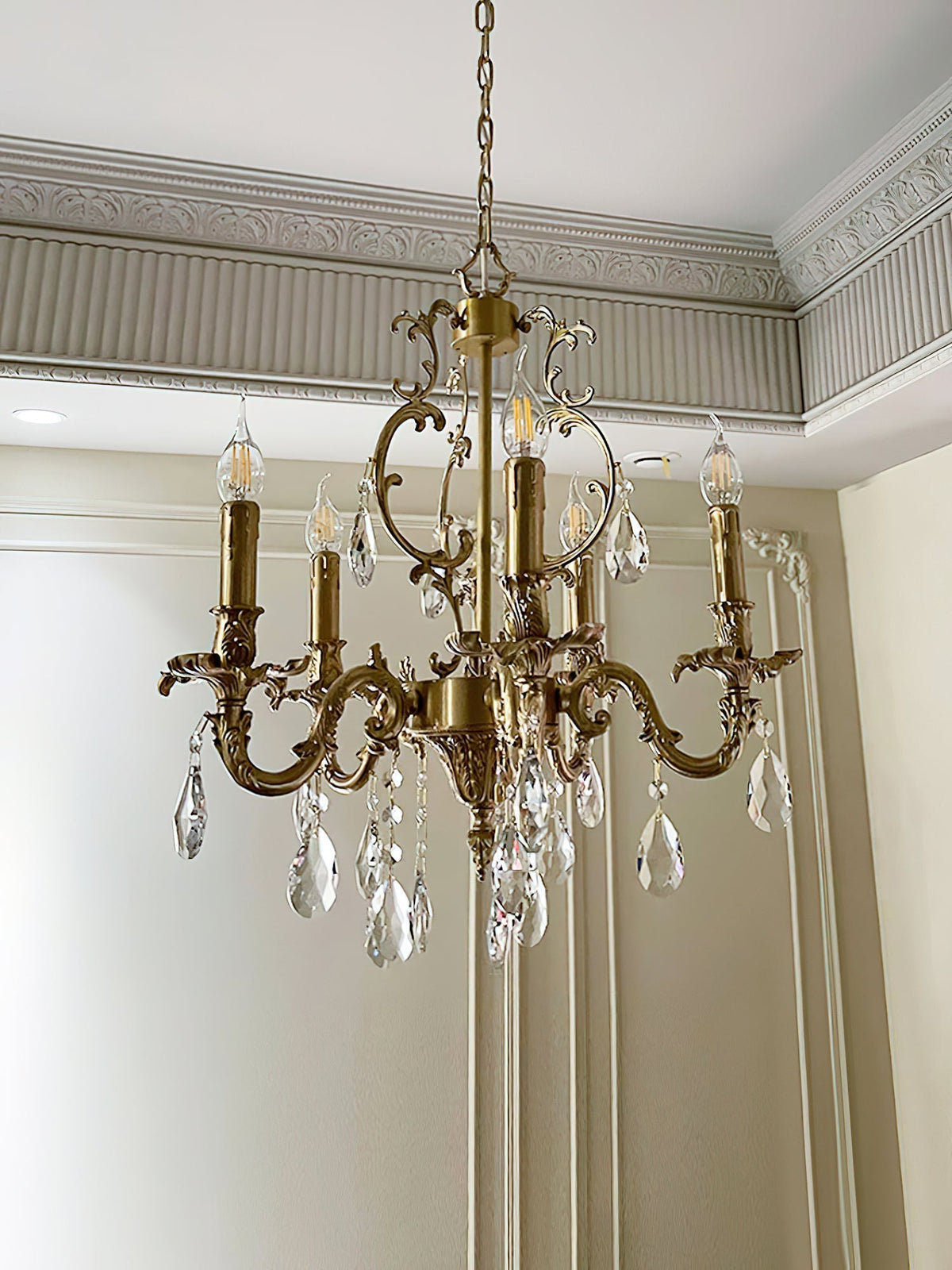 Olrinila Lustre en Cristal de Luxe Postmoderne en Laiton - Neutralighting