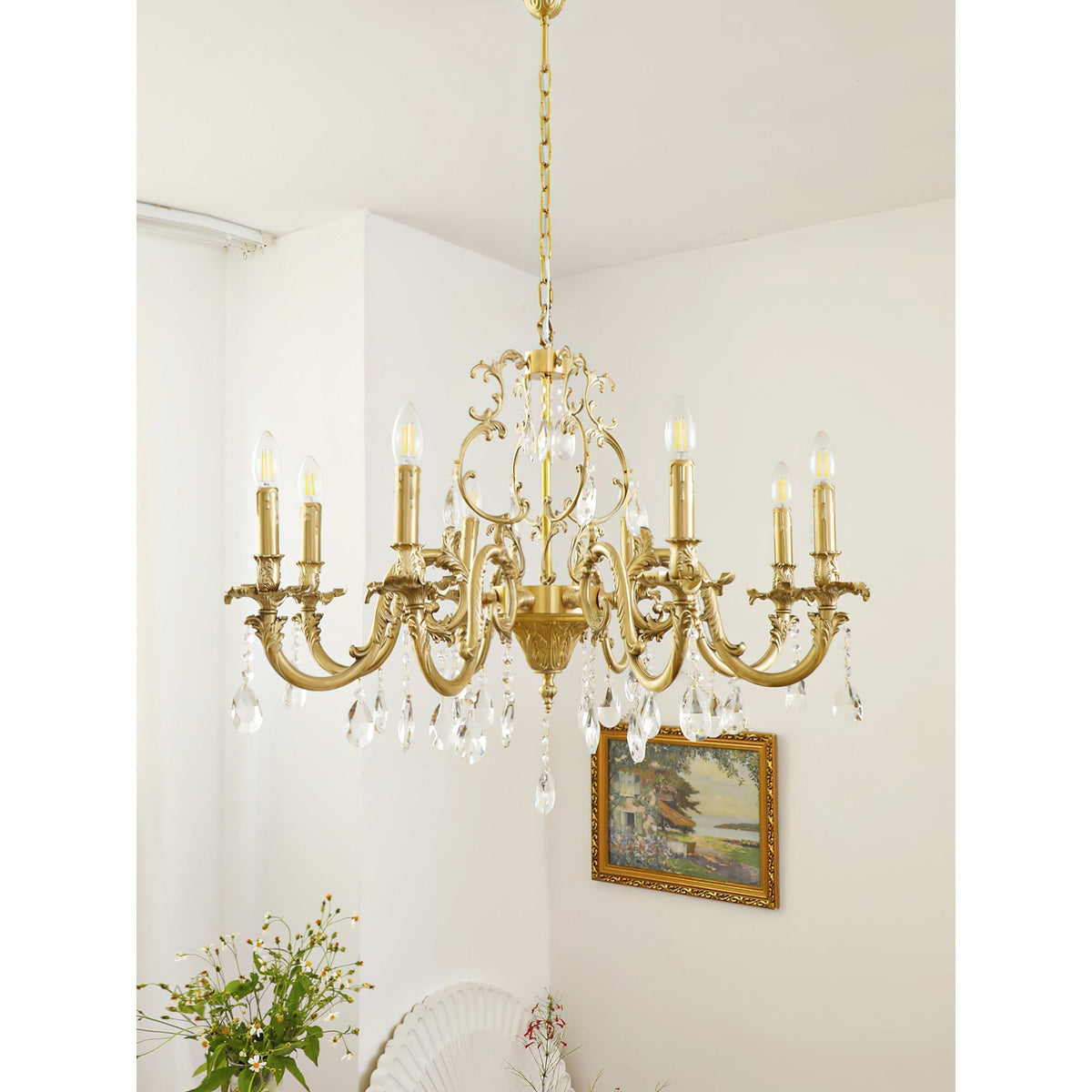 Olrinila Lustre en Cristal de Luxe Postmoderne en Laiton - Neutralighting