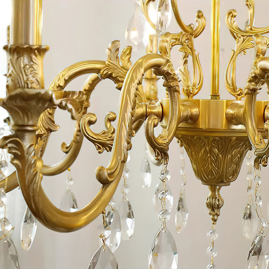 Olrinila Lustre en Cristal de Luxe Postmoderne en Laiton - Neutralighting