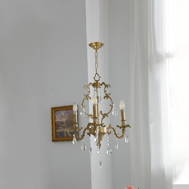 Olrinila Lustre en Cristal de Luxe Postmoderne en Laiton - Neutralighting
