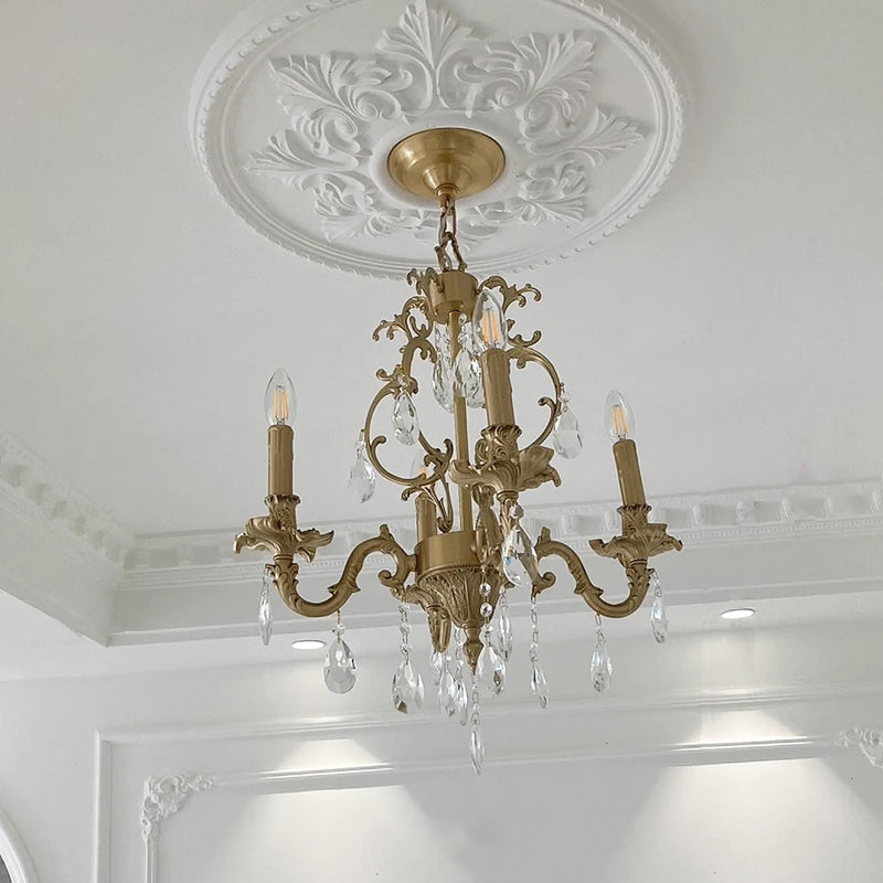 Olrinila Lustre en Cristal de Luxe Postmoderne en Laiton - Neutralighting