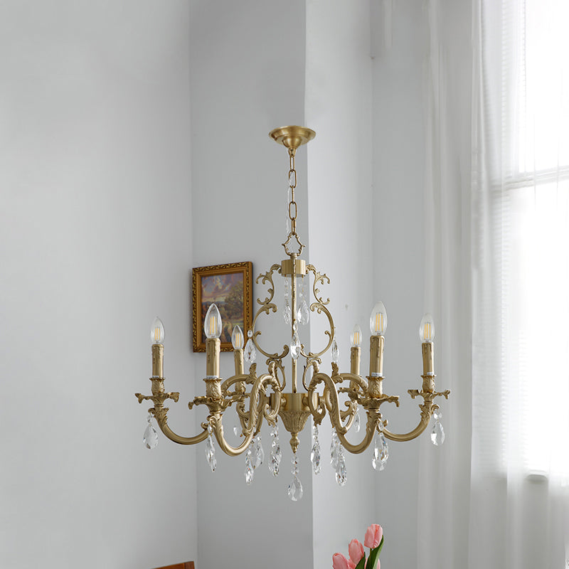 Olrinila Lustre en Cristal de Luxe Postmoderne en Laiton - Neutralighting