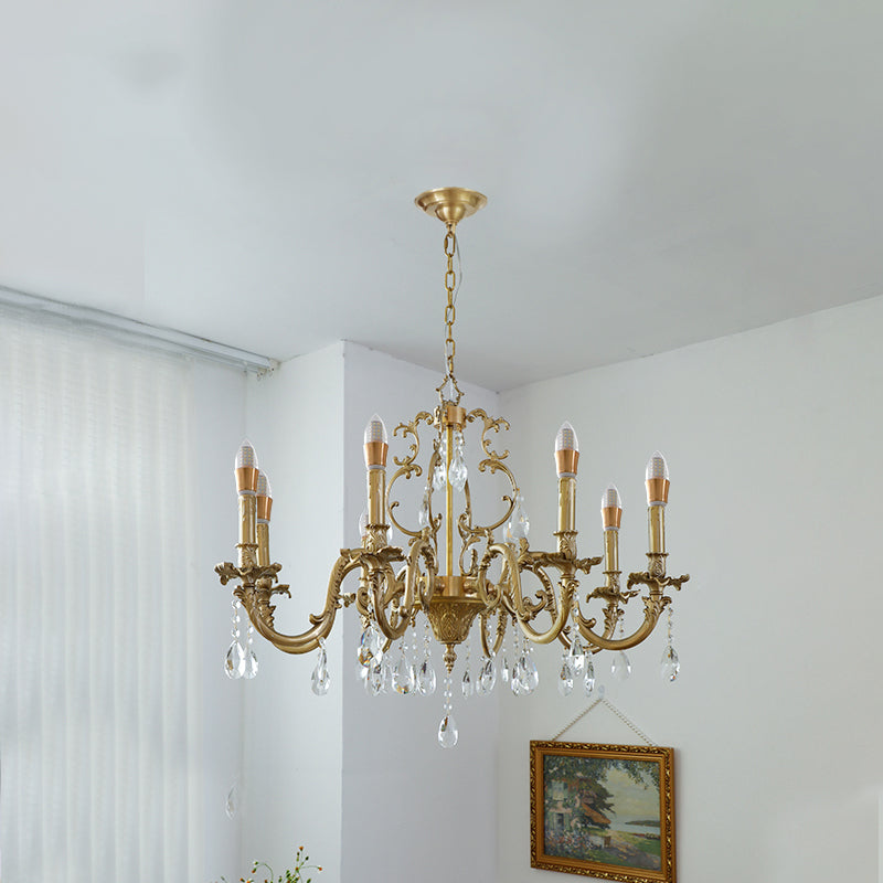 Olrinila Lustre en Cristal de Luxe Postmoderne en Laiton - Neutralighting