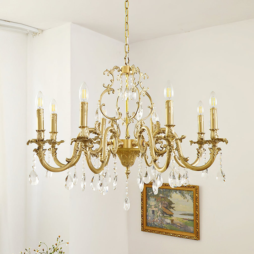 Olrinila Lustre en Cristal de Luxe Postmoderne en Laiton - Neutralighting
