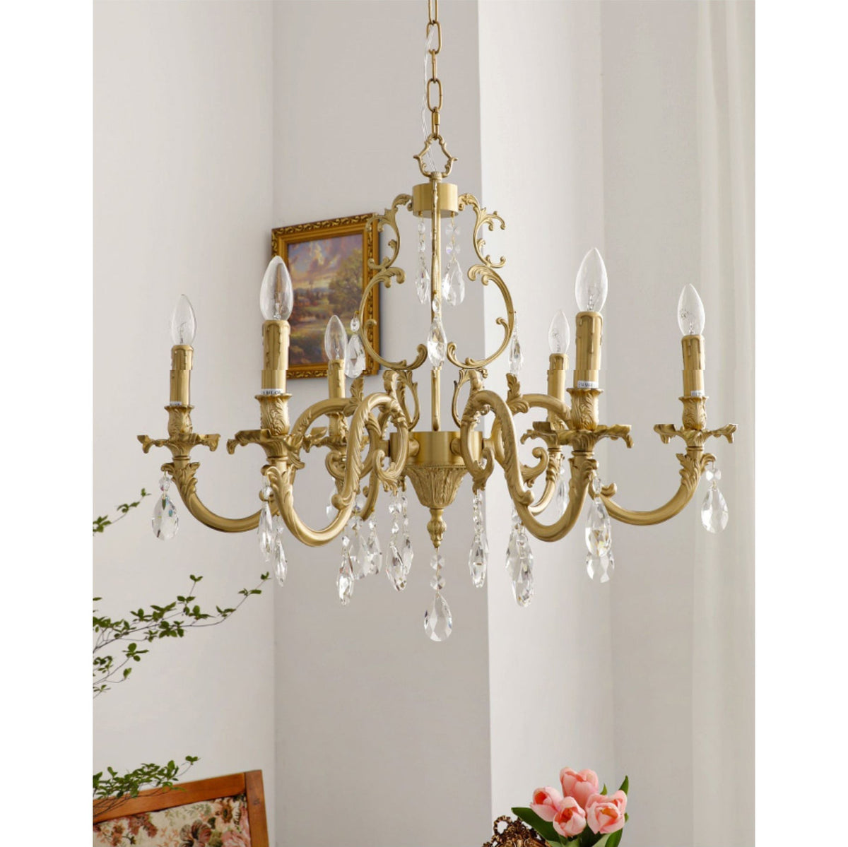 Olrinila Lustre en Cristal de Luxe Postmoderne en Laiton - Neutralighting