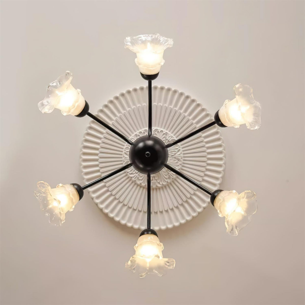 Lilura Lustre Pétale en Verre Fleur - Neutralighting