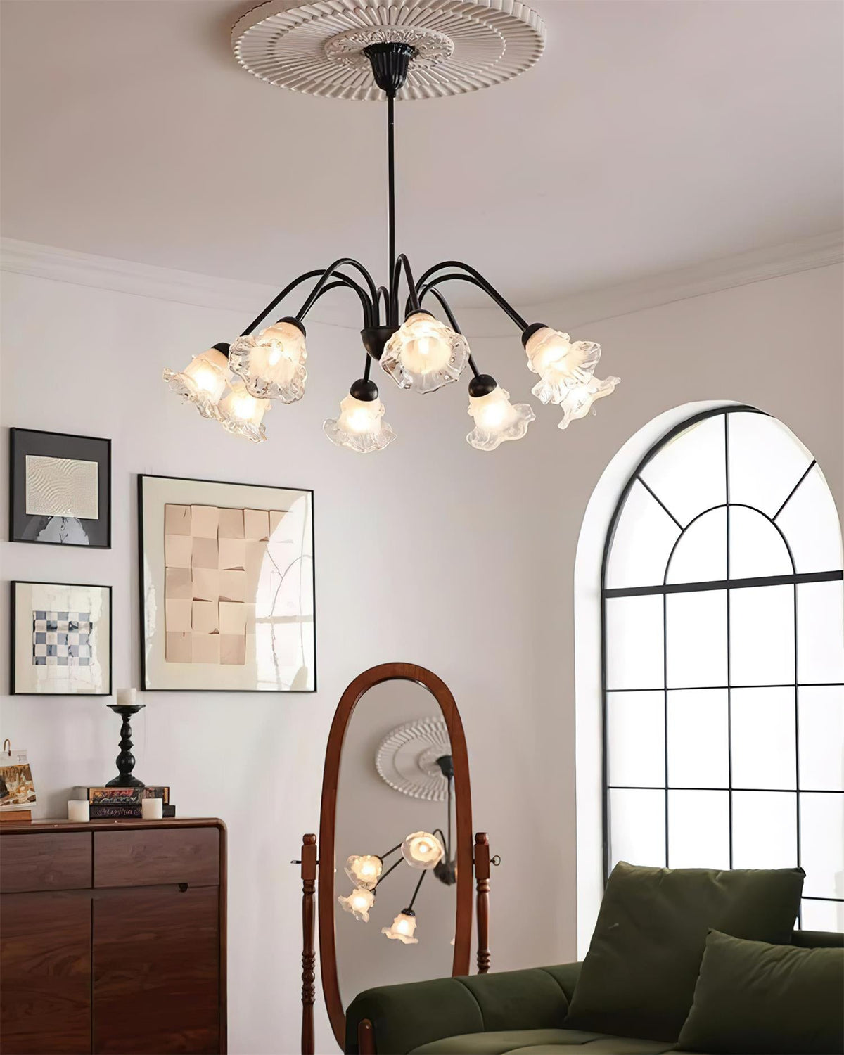 Lilura Lustre Pétale en Verre Fleur - Neutralighting