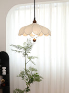 Solarn Suspension Lampe en Tissu et Bois - Neutralighting