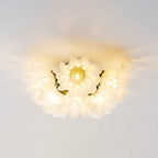 Plafonnier Pétale Nuances Ondulé Verre Floraison Élégant Floral - Neutralighting