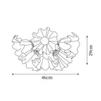 Plafonnier Pétale Nuances Ondulé Verre Floraison Élégant Floral - Neutralighting