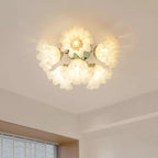 Plafonnier Pétale Nuances Ondulé Verre Floraison Élégant Floral - Neutralighting