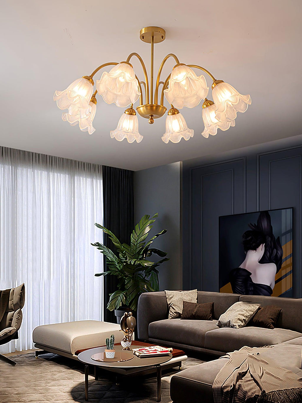 Forrest Chandelier en Verre Élégant de Luxe - Neutralighting