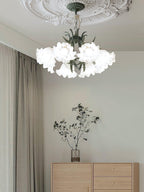 Lustra Chandelier Fleur avec Pétales et Feuilles - Neutralighting