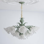 Lustra Chandelier Fleur avec Pétales et Feuilles - Neutralighting