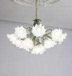 Lustra Chandelier Fleur avec Pétales et Feuilles - Neutralighting