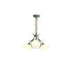 Lustra Chandelier Fleur avec Pétales et Feuilles - Neutralighting