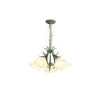 Lustra Chandelier Fleur avec Pétales et Feuilles - Neutralighting