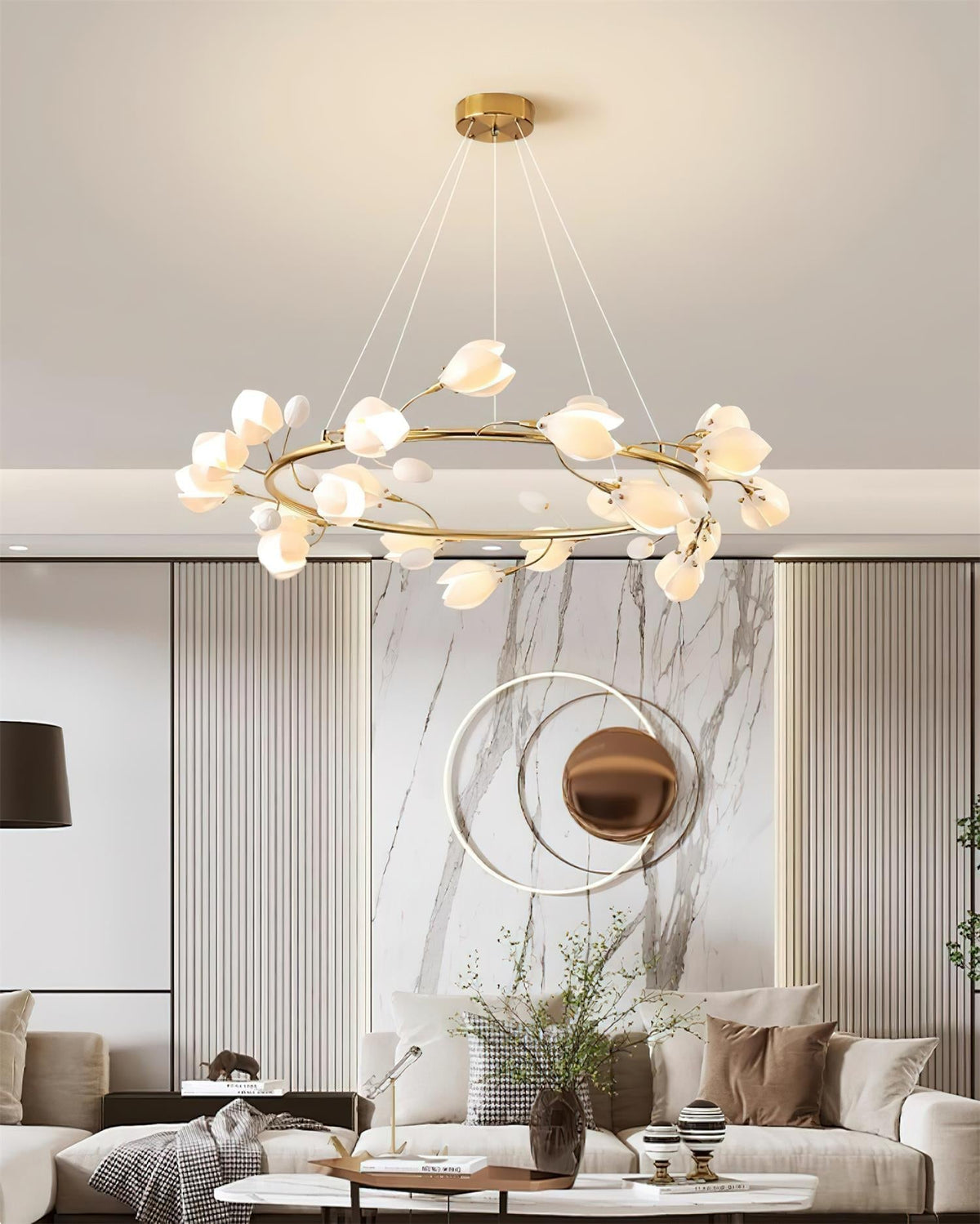 Lilyloop Lustre Cascade de Pétales Épanouis - Neutralighting