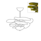Lotus Lustre Contemporain en Verre à Feuilles Superposées - Neutralighting