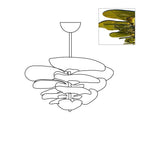 Lotus Lustre Contemporain en Verre à Feuilles Superposées - Neutralighting