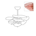 Aurora Chandelier Pétale en Verre Murano Doré Luxe - Neutralighting
