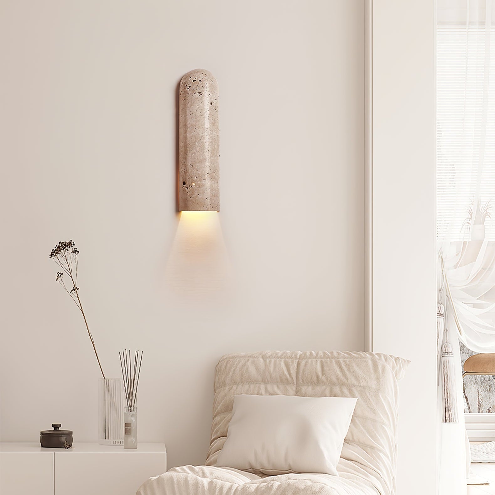Olvenan Travertine Wall Light - Neutralighting
