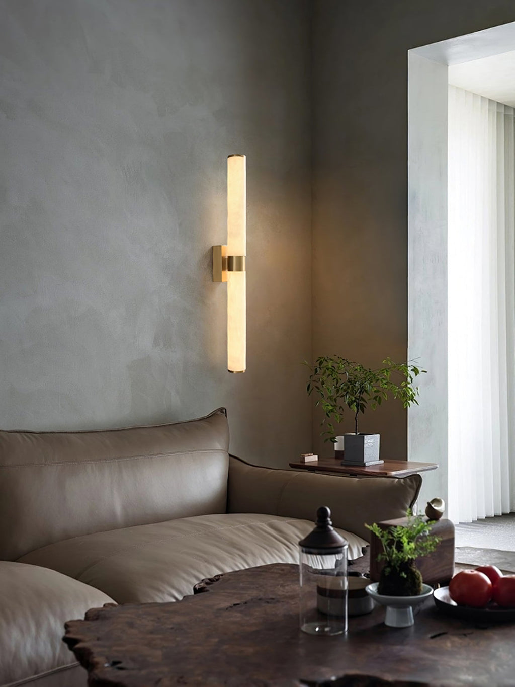 Olmirira Lampe Murale Minimaliste en Albâtre - Neutralighting