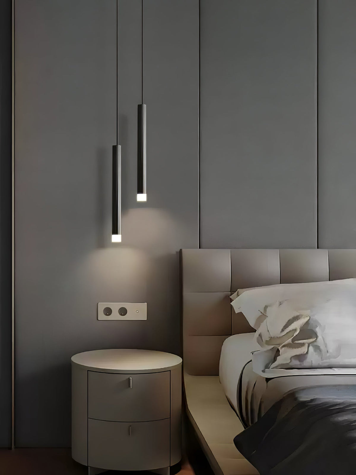 Cetheel Lampe Suspendue Minimaliste en Laiton et Plastique - Neutralighting