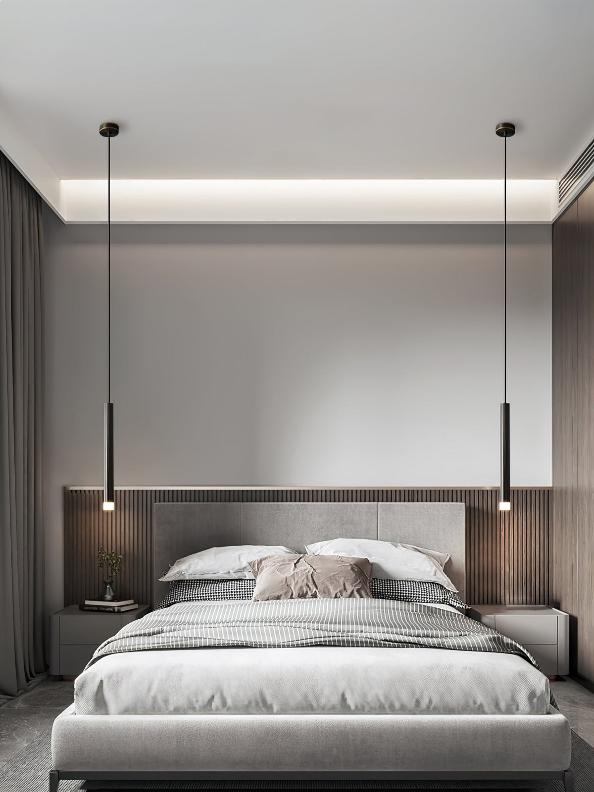 Cetheel Lampe Suspendue Minimaliste en Laiton et Plastique - Neutralighting