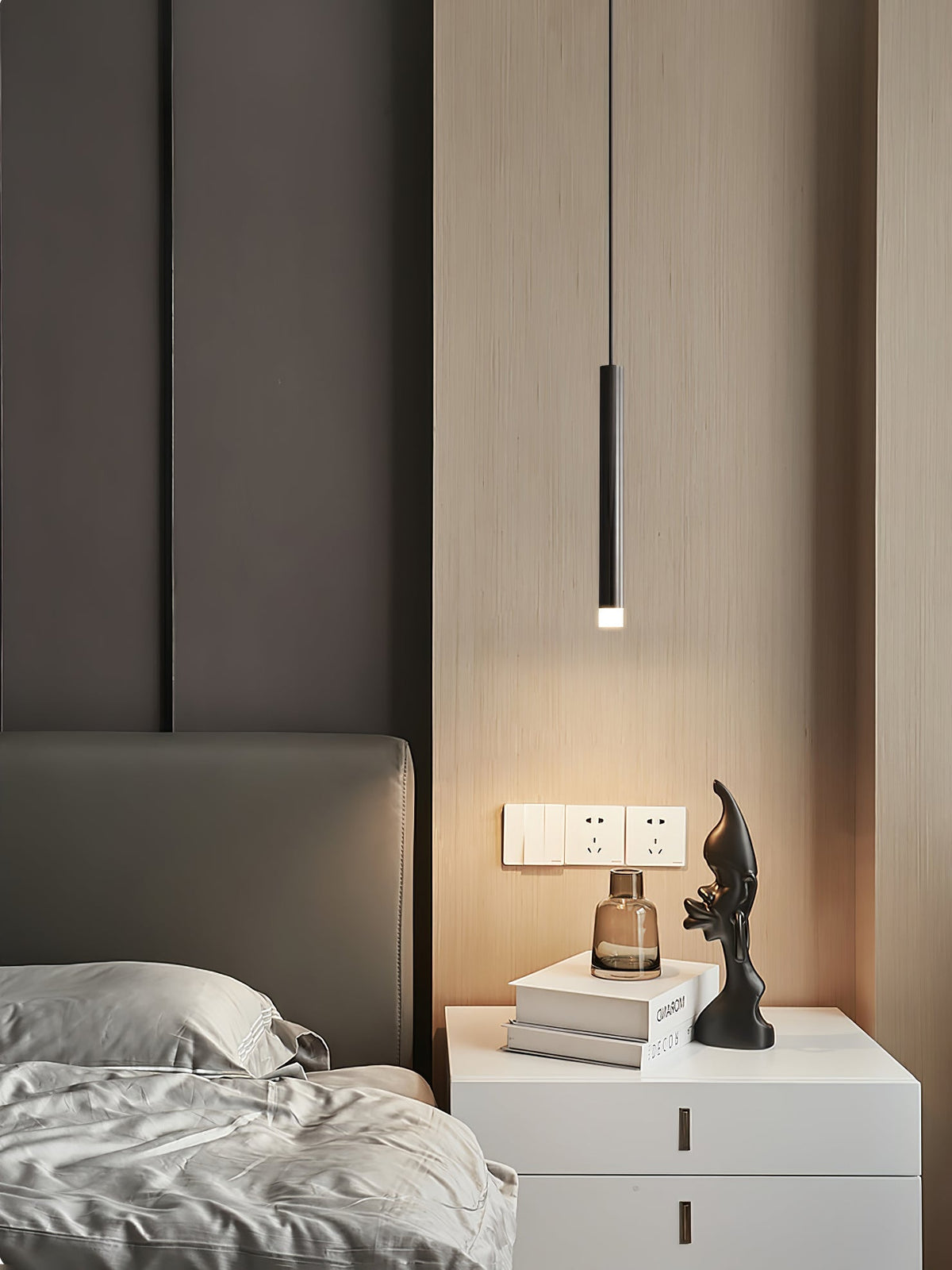 Cetheel Lampe Suspendue Minimaliste en Laiton et Plastique - Neutralighting