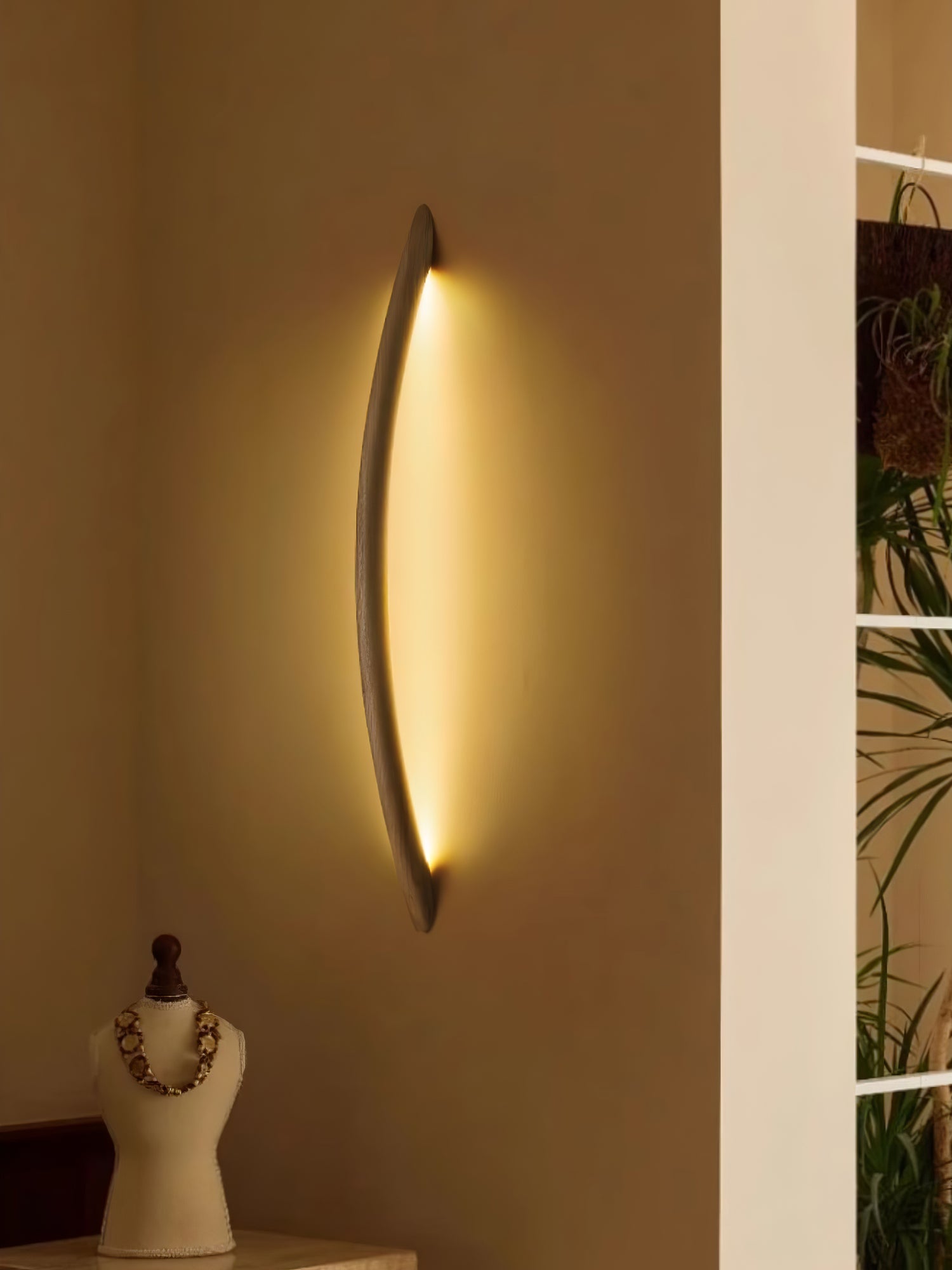 Evvinos Moderne Minimaliste Linéaire Bois Luminaire Mural - Neutralighting