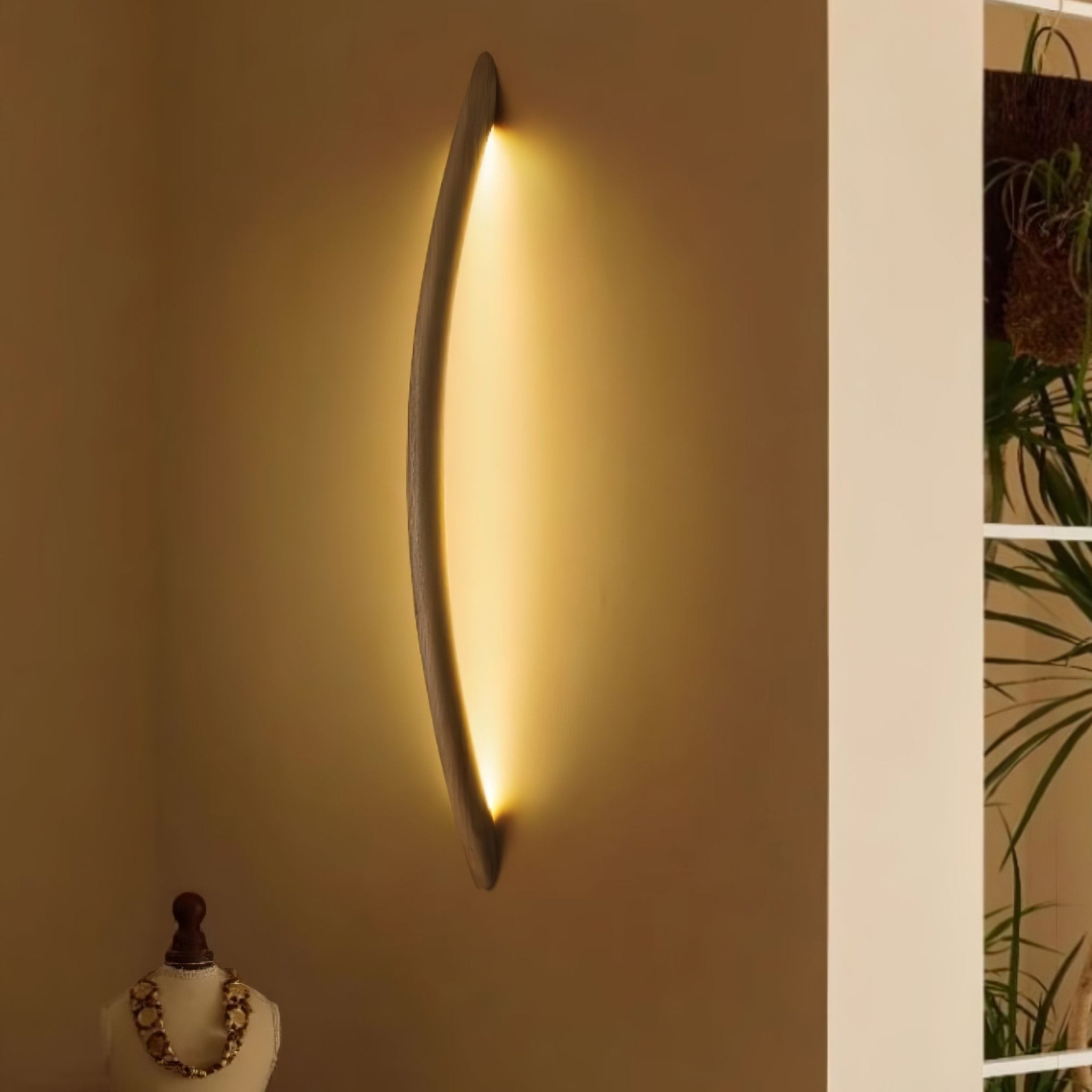 Evvinos Moderne Minimaliste Linéaire Bois Luminaire Mural - Neutralighting