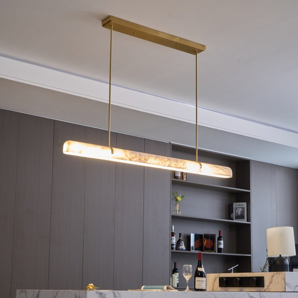 Ilraea Suspension Linéaire en Albâtre - Neutralighting