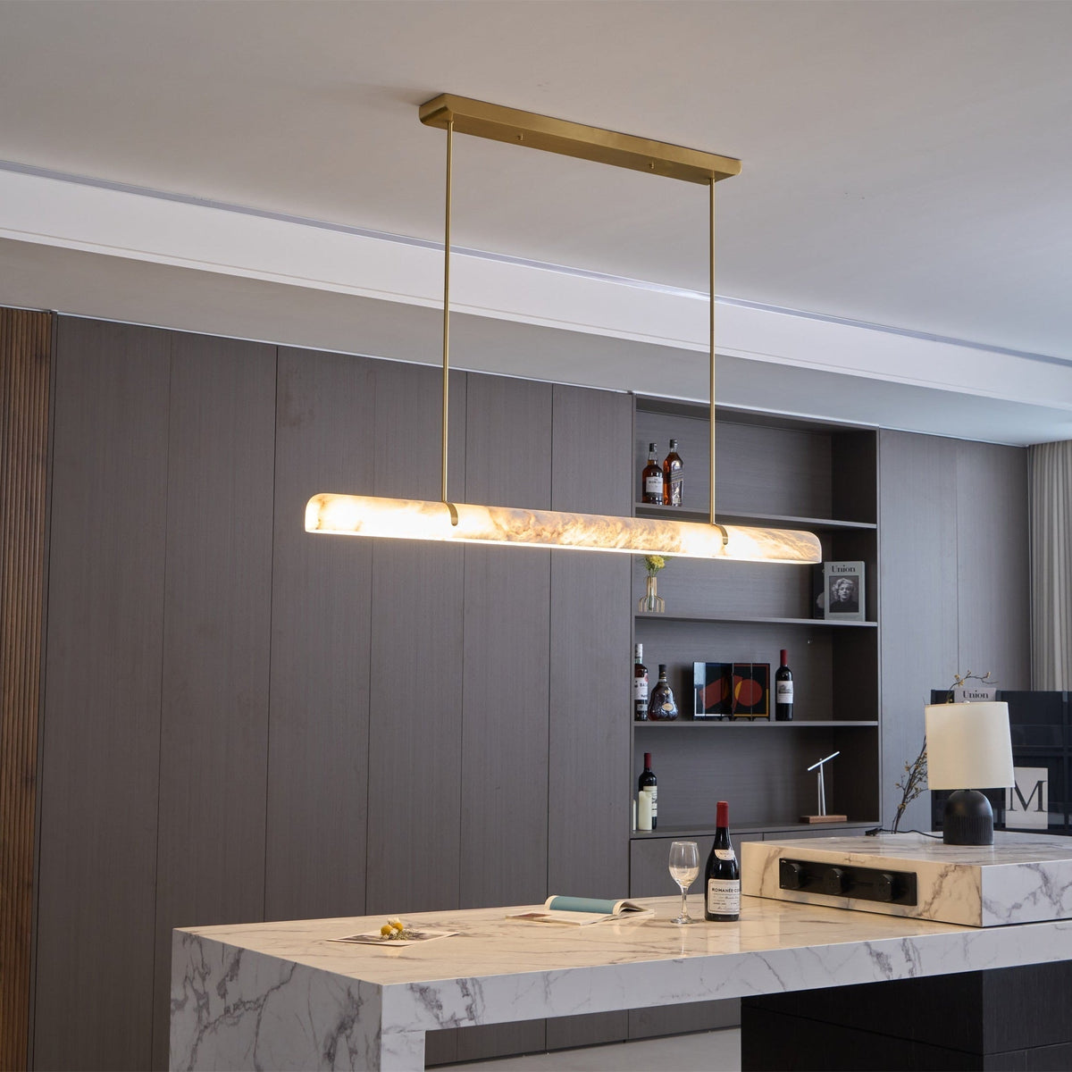 Ilraea Suspension Linéaire en Albâtre - Neutralighting