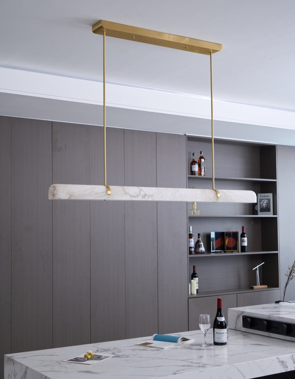 Ilraea Suspension Linéaire en Albâtre - Neutralighting