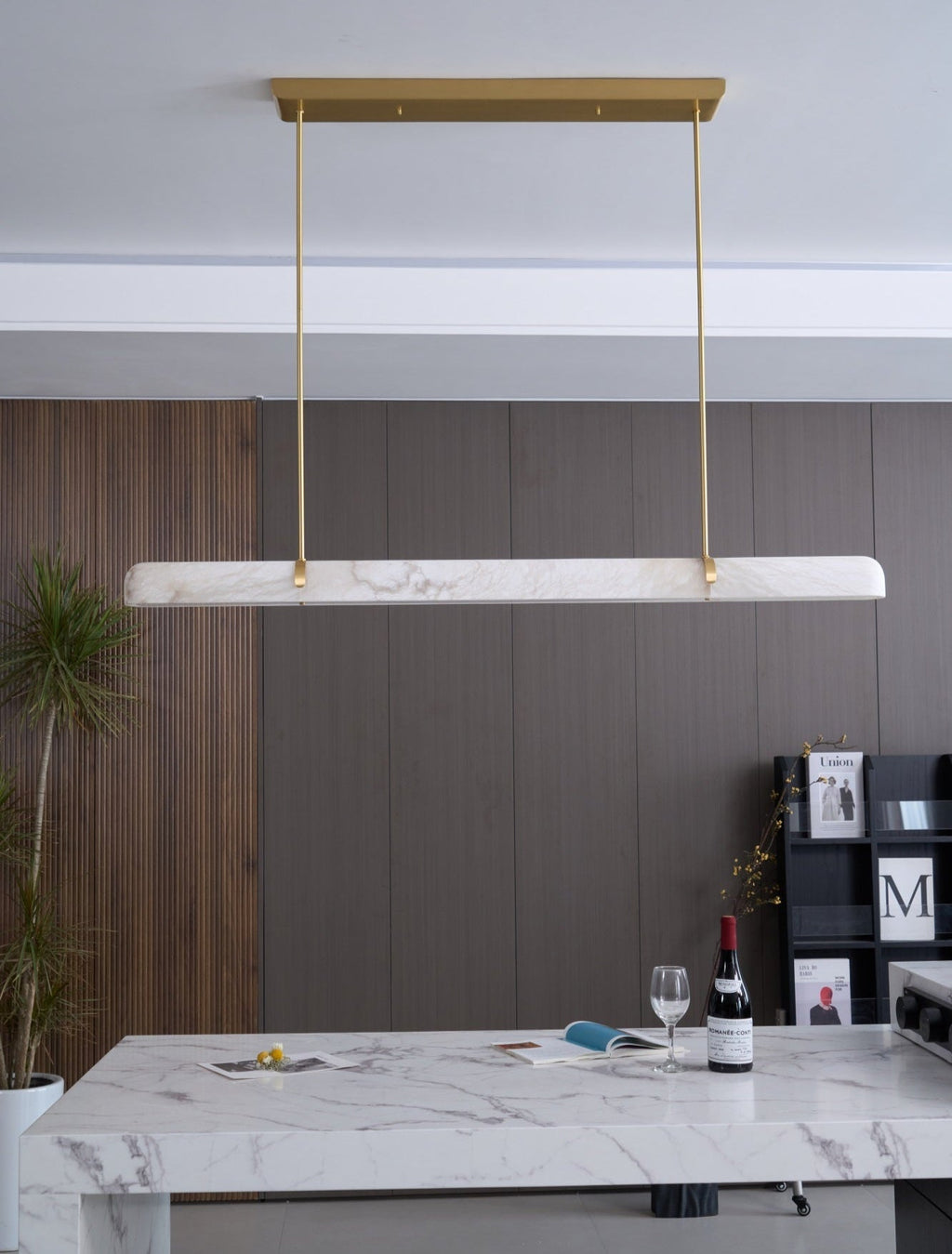 Ilraea Suspension Linéaire en Albâtre - Neutralighting