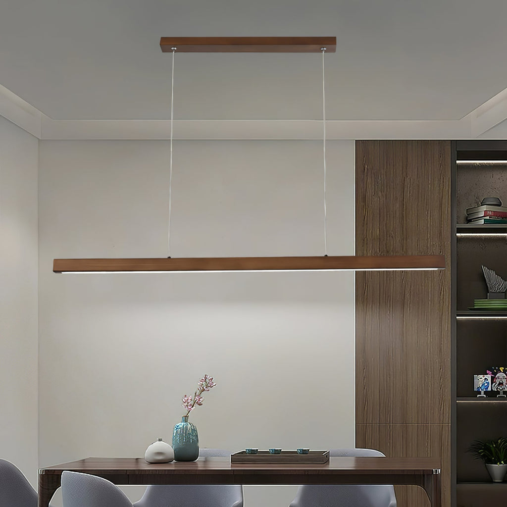 Elowen Suspension linéaire minimaliste en bois - Neutralighting