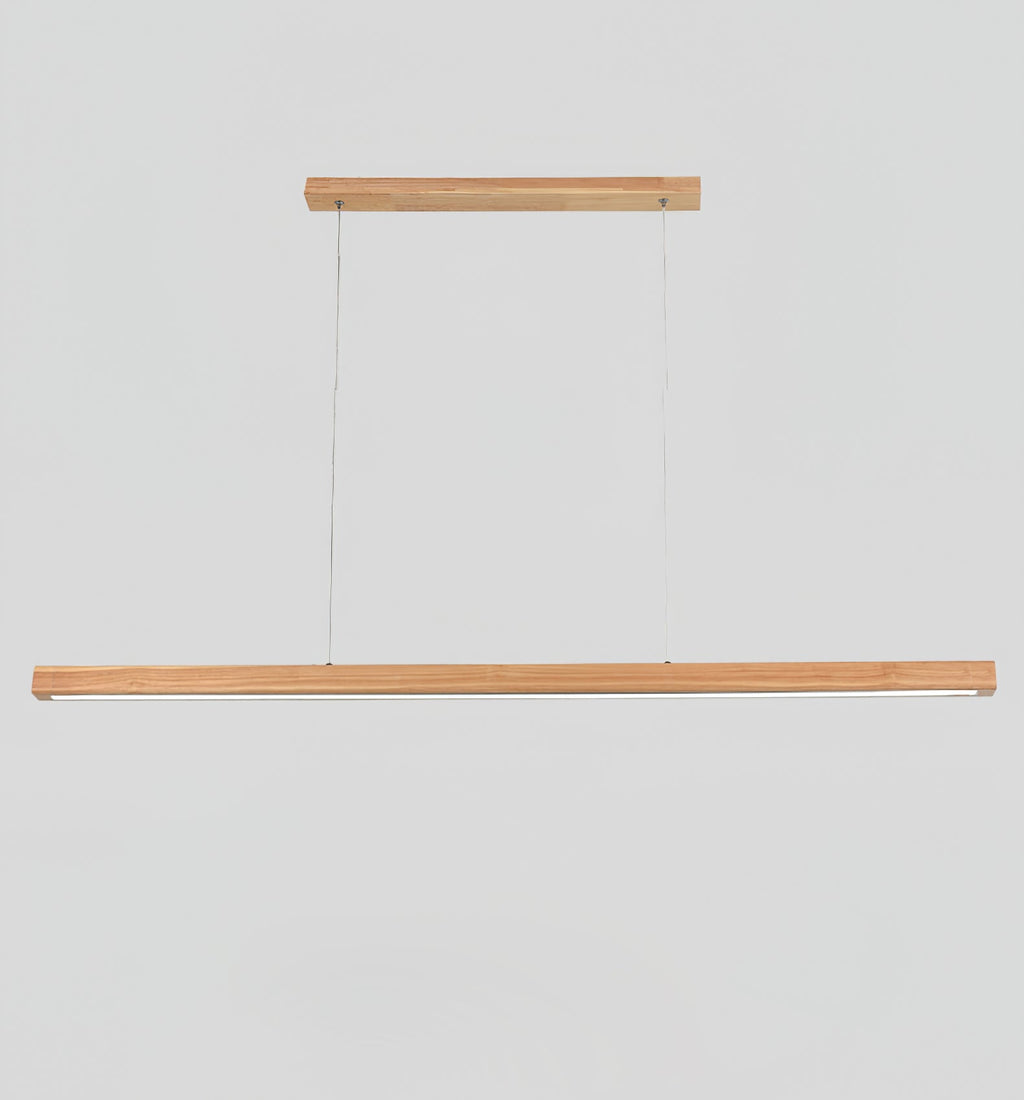 Elowen Suspension linéaire minimaliste en bois - Neutralighting