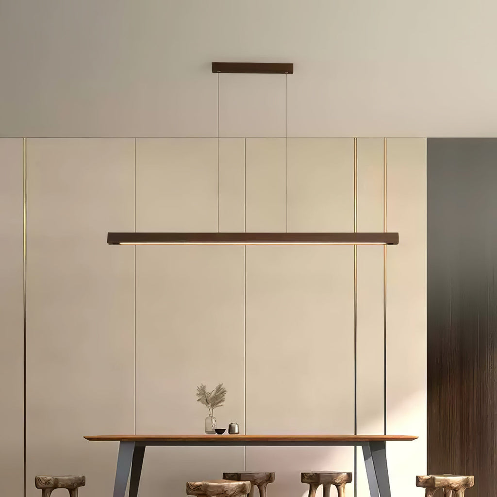 Elowen Suspension linéaire minimaliste en bois - Neutralighting