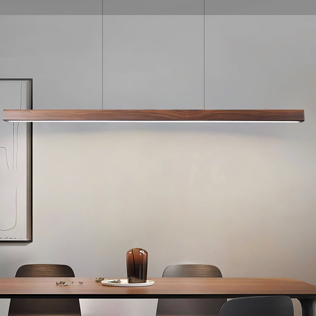 Elowen Suspension linéaire minimaliste en bois - Neutralighting