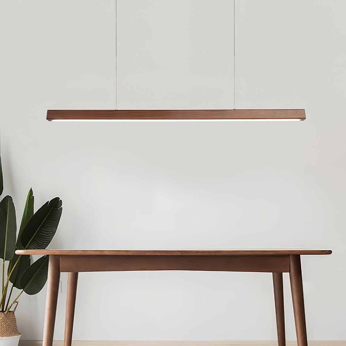 Elowen Suspension linéaire minimaliste en bois - Neutralighting