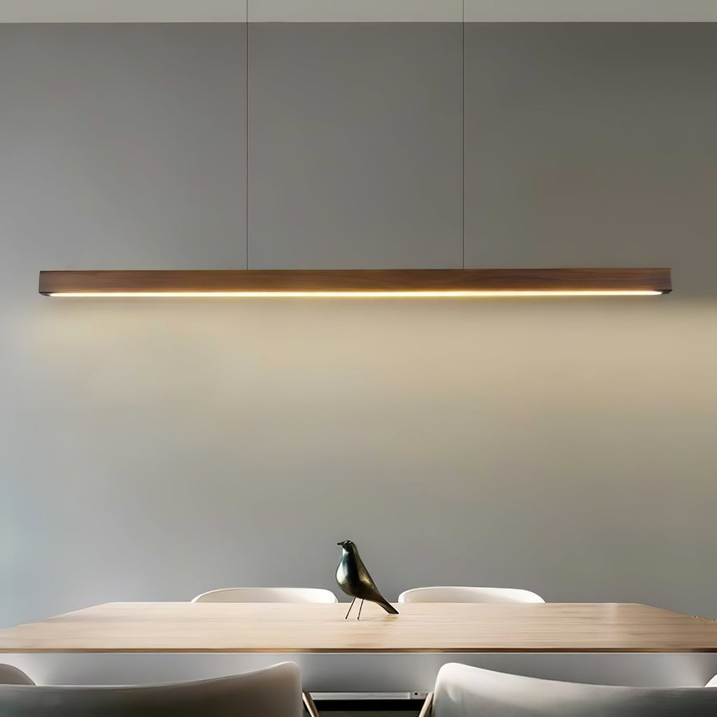 Elowen Suspension linéaire minimaliste en bois - Neutralighting