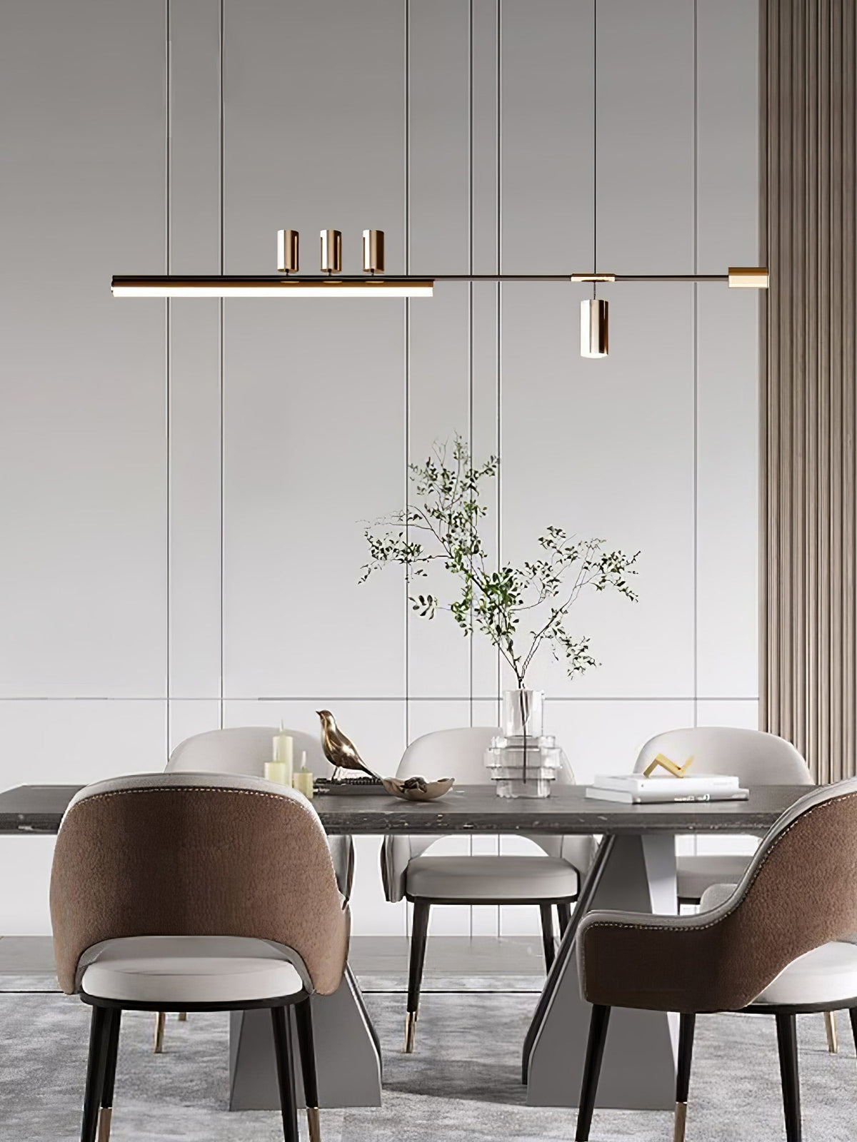 Emirel Lampe Pendante Linéaire Métal Minimaliste - Neutralighting