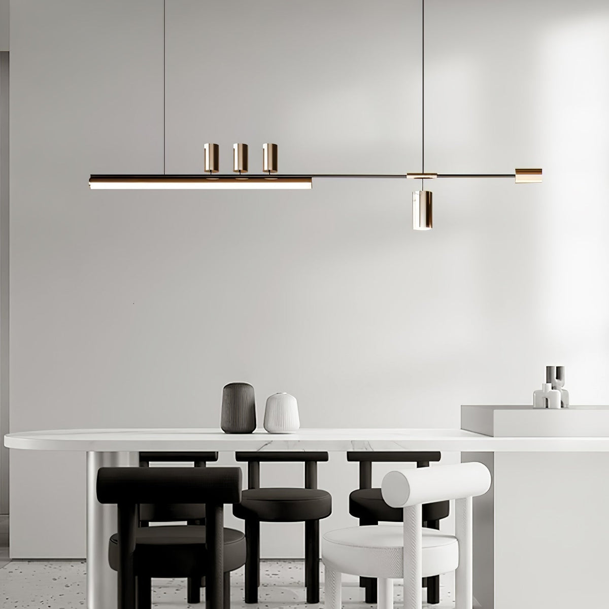 Emirel Lampe Pendante Linéaire Métal Minimaliste - Neutralighting