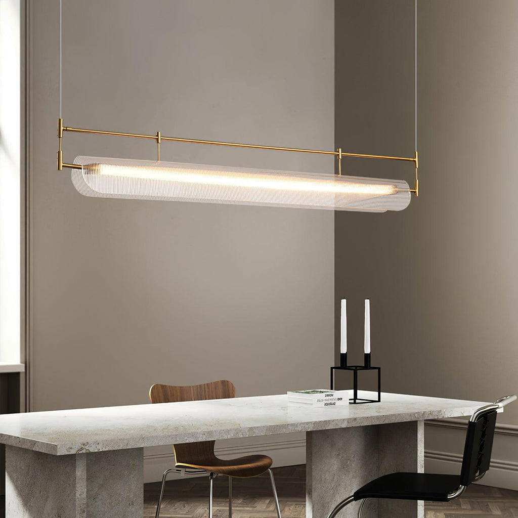 Lustra Chandelier Linéaire en Acrylique Long - Neutralighting