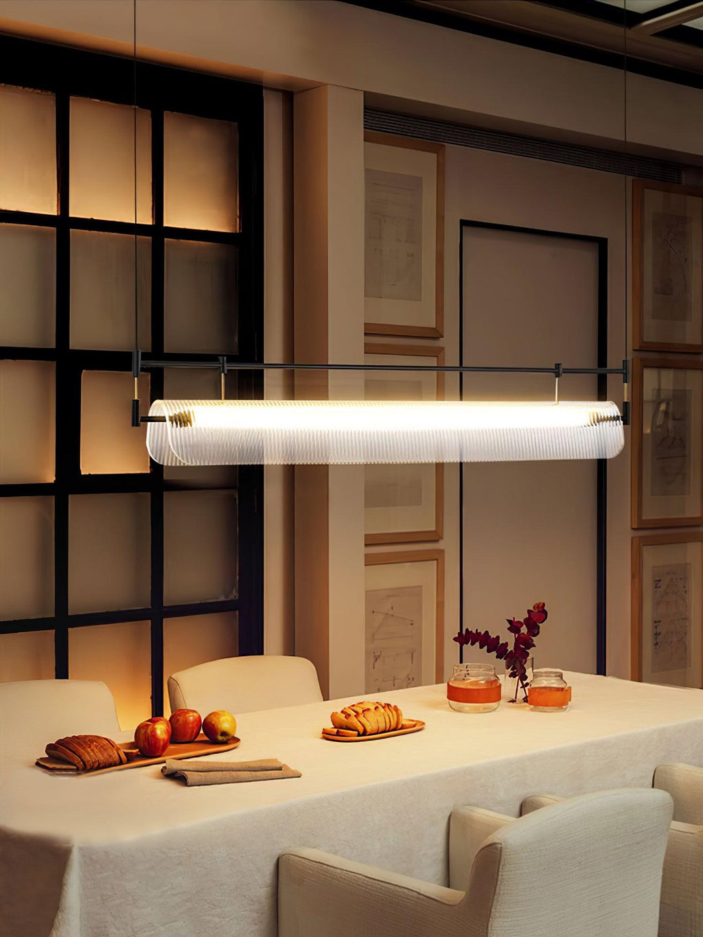 Lustra Chandelier Linéaire en Acrylique Long - Neutralighting